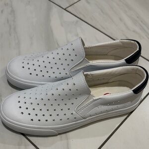 Elegant White Star Moccasins